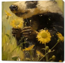 obraz-100x100cm-laka-w-oczach-borsuka