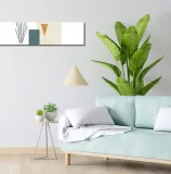 obraz-100x20cm-kremowe-wazony-stan-nowy