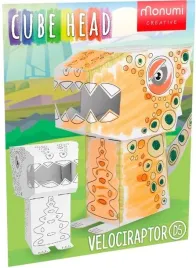 cube-head-dino-welociraptor-zloz-i-pokoloruj