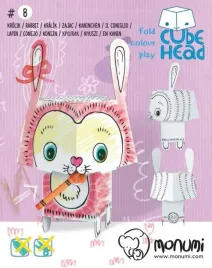 cube-head-krolik-zloz-i-pokoloruj-praca-zbiorowa