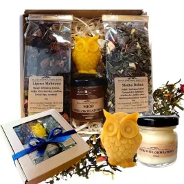 prezent-dla-nauczycieli-herbaty-swieczka-sowa-miod-dzien-nauczyciela