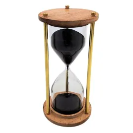 klepsydra-mosiezno-drewniana-5-minut-elegancka-dekoracja-retro-nc3012v