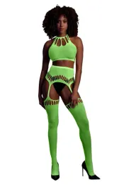 two-piece-with-crop-top-and-stockings-green-xs-xl