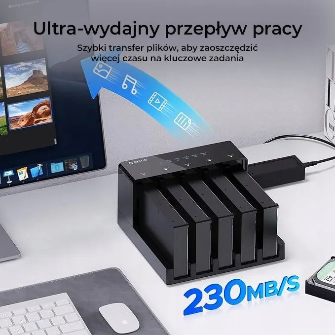 orico-stacja-klonujaca-5x-sata-35-25-stan-nowy