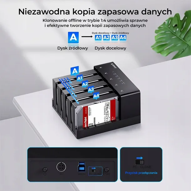 orico-stacja-klonujaca-5x-sata-35-25-kod-producenta-6558us3-c-eu-bk1