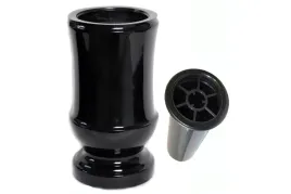 wazon-nagrobny-w2-czarny-polysk-28-cm