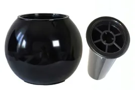 wazon-nagrobny-kulowazon-czarny-polysk-27-x-15-cm