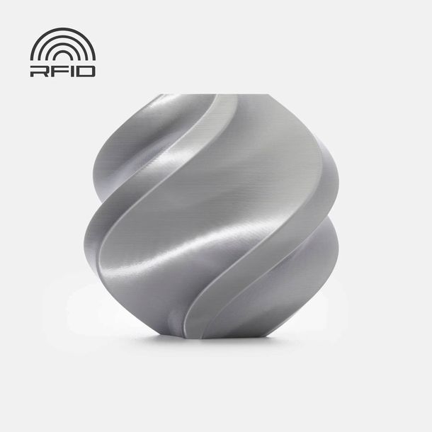 Filament 1,75 mm Bambu Lab PLA Silk+ Silver Srebrny Refill 1 kg