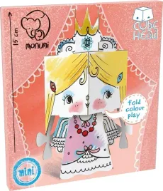 cube-head-ksiezniczka-zloz-i-pokoloruj-praca-zbiorowa