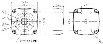 uchwyt-kamery-pfa122-v2-dahua-stan-nowy