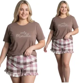 pizama-damska-bawelniana-szorty-plus-size