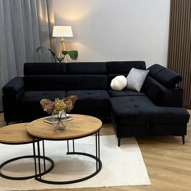 Narożnik Primo bis 240x180 do salonu rozkładany welur zmywalny