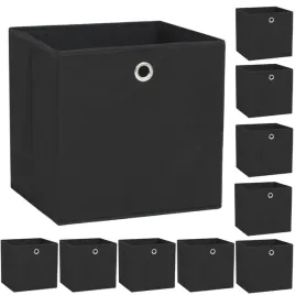 pudla-do-przechowywania-z-wlokniny-10-szt-32x32x32cm-czarne