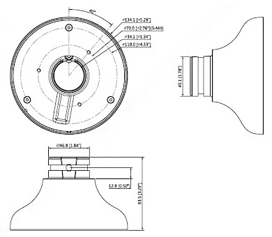 uchwyt-kamery-pfa107-dahua-stan-nowy-model-pfa107