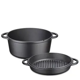 garnek-z-pokrywa-patelnia-grillowa-kuchenprofi-zeliwo-57-l-sred-26-cm
