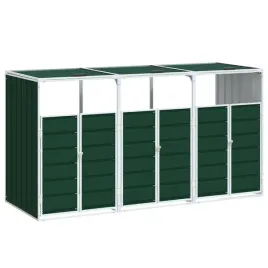 obudowa-na-kosz-na-smieci-potrojna-zielona-216x81x115-cm