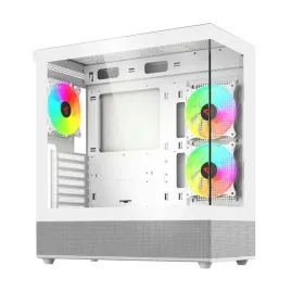 Zdjęcie produktu Obudowa SAVIO SIGMA X1 WHITE ARGB ATX USB-C Szklany Panel 3×120mm