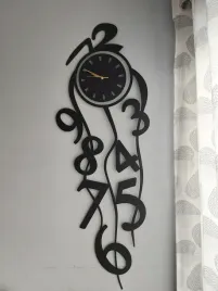 zegar-na-sciane-dlugi-spadajace-liczby-metalowy