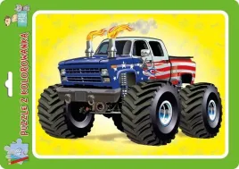 puzzle-w-ramce-z-kolorowanka-monster-truck