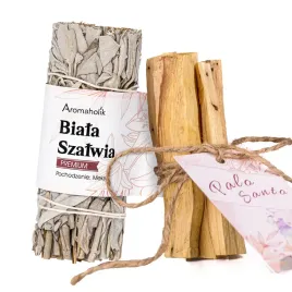 Zdjęcie produktu Zestaw Oryginalne Palo Santo + Biała Szałwia Kadzidło Naturalne