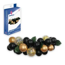 balonowa-girlanda-czarno-zlota-xl-30szt-liscie