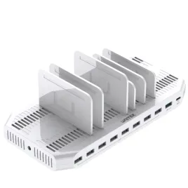 unitek-y-2190-biala-stacja-ladujaca-do-10-urzadzen-usb-160w