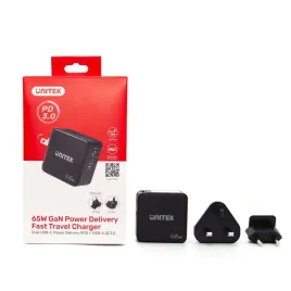 unitek-ladowarka-gan-pd-65w-2x-usb-c-1x-usb-a-przejsciowki-us-eu-uk