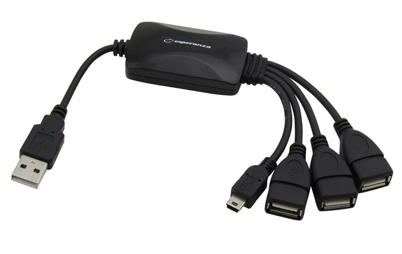 hub-usb-esperanza-ea114-usb-2-0-3x-miniusb-stan-nowy