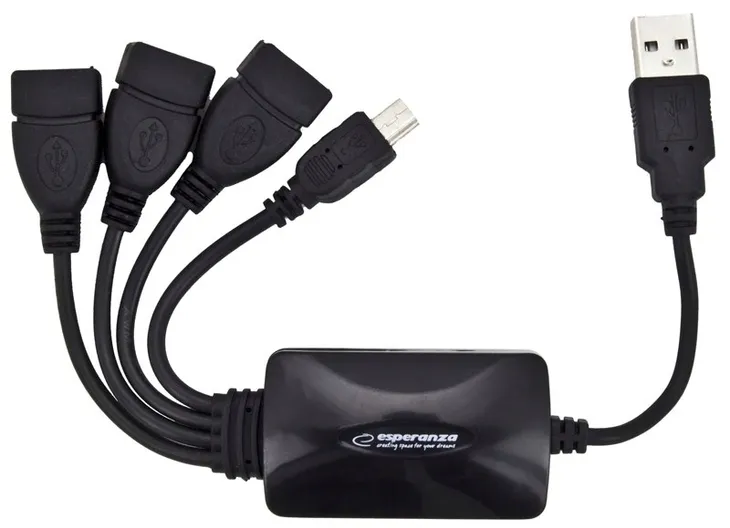 hub-usb-esperanza-ea114-usb-2-0-3x-miniusb-liczba-portow-4