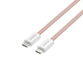 unitek-kabel-w-oplocie-zwijany-magnetycznie-usb-c-pd-100w-rozowy-1m