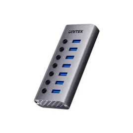 unitek-hub-usb-a-3-0-7w1-5gbps-z-przelacznikami-portow