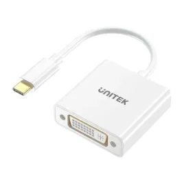 unitek-adapter-usb-c-na-dvi-1080p-60hz-bialy-15cm
