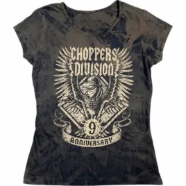 koszulka-bawelniana-tshirt-damska-9-urodziny-trawiona-choppers-division-xs
