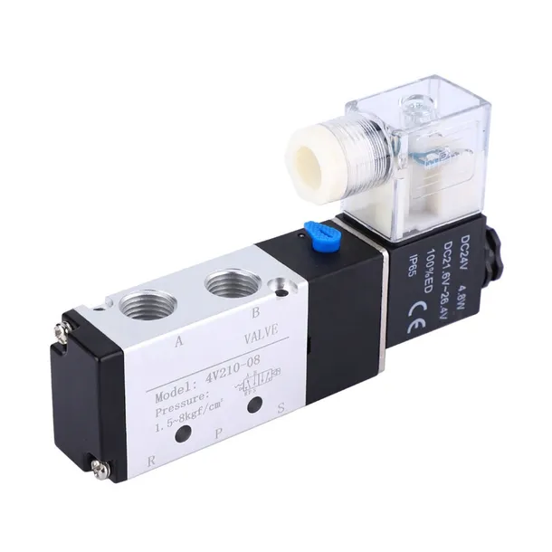 ELEKTROZAWÓR SIŁOWNIKÓW 4V210-08 DC 24V 5/2 1/4"