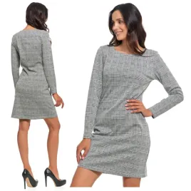 sukienka-damska-piekna-olowkowa-dlugi-rekaw-przed-kolano-w-krate-2xl-moraj