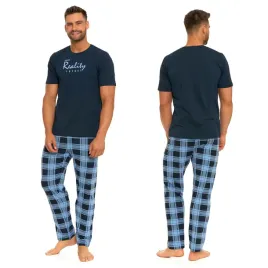 pizama-meska-krotki-rekaw-bawelniana-4xl-moraj