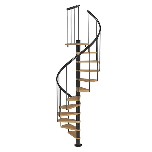 Schody kręcone, spiralne Dolle CALGARY 120 cm antracyt/buk