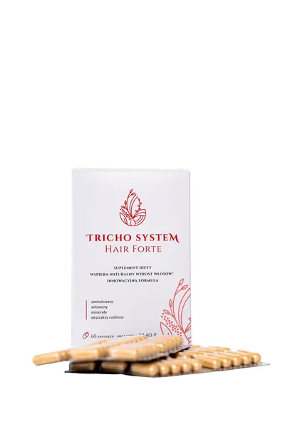 Tricho System Hair Forte - suplement diety, wspiera naturalny wzrost włosów