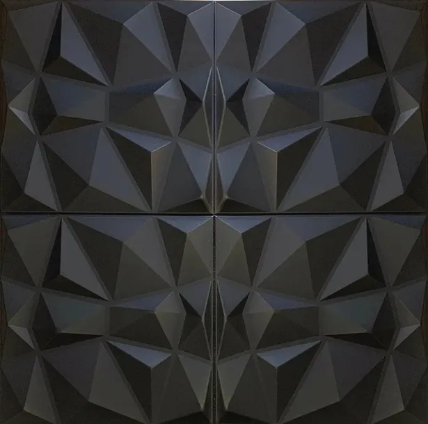 panele-scienne-czarne-kasetony-3d-diament-1m2-struktura-efekt-3d