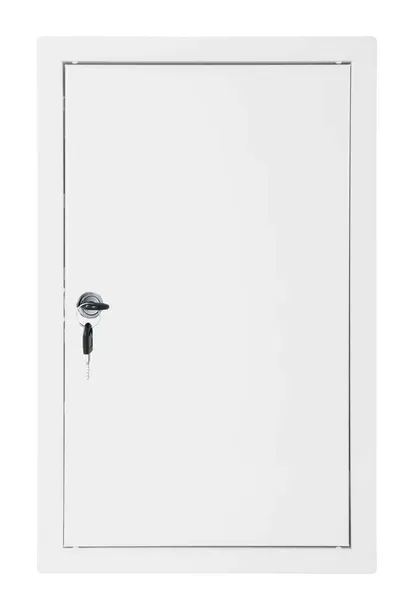 DRZWICZKI METALOWE REWIZYJNE BIAŁE KLUCZ 30x50