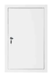 drzwiczki-metalowe-rewizyjne-biale-klucz-40x60