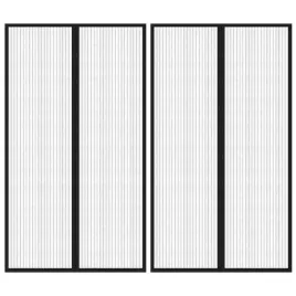 moskitiera-na-drzwi-2-szt-z-magnesami-czarna-200x80-cm