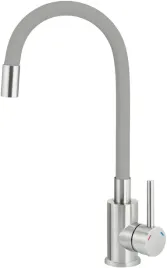 bateria-kuchenna-elastyczna-stal-szara-jednouchwytowa-aerator-honeycomb