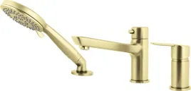 zlota-bateria-wannowa-3-otworowa-z-aeratorem-mosiadz-jednouchwytowa