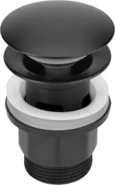 korek-click-clack-czarny-z-przelewem-do-umywalek-nhc-n10p