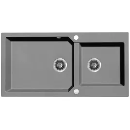 granitowy-zlewozmywak-2-komorowy-milos-szary-980x500-mm-odwracalny