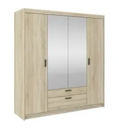 szafa-4-drzwiowa-z-lustrem-176cm-dab-sonoma-rumba