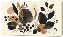 obraz-100x60cm-flora-w-odcieniach-ziemi