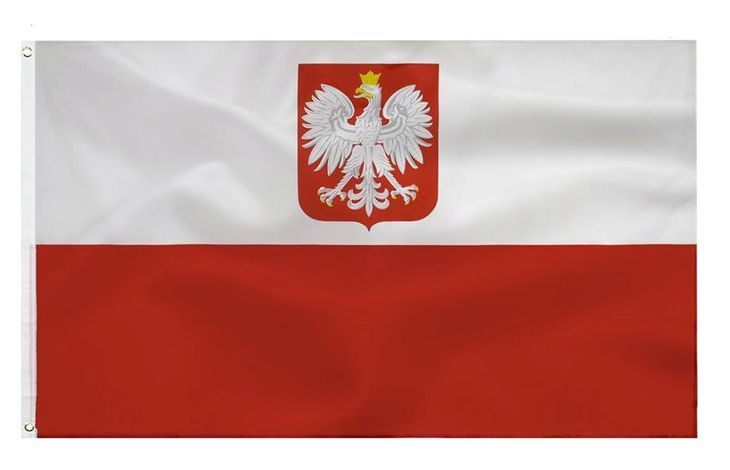 Flaga Polski Narodowa MOCNA 150x90 cm Polska na maszt dwa oczka 90x150