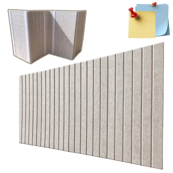 TABLICA FILCOWA KORKOWA do pokoju biura 120x80cm XXL samoprzylepna lamele